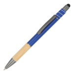 Kuli mit Bambus und Anti-Stress-Spinner, blaue Tinte farbe dunkelblau