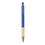 Kuli mit Bambus und Anti-Stress-Spinner, blaue Tinte farbe dunkelblau vierte Ansicht