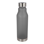 RPET-Flasche mit Tropfstopp und frosted Finish 600 ml farbe schwarz