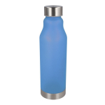 RPET-Flasche mit Tropfstopp und frosted Finish 600 ml farbe blau dritte Ansicht