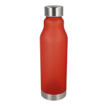 RPET-Flasche mit Tropfstopp und frosted Finish 600 ml farbe rot dritte Ansicht