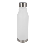 RPET-Flasche mit Tropfstopp und frosted Finish 600 ml farbe weiß