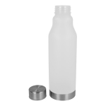 RPET-Flasche mit Tropfstopp und frosted Finish 600 ml farbe weiß dritte Ansicht