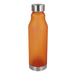 RPET-Flasche mit Tropfstopp und frosted Finish 600 ml farbe orange dritte Ansicht