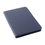 Bedruckte Aktenmappe mit diversen Fächern und Notizblock, A4 farbe blau erste Ansicht