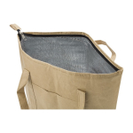 Kühltasche aus laminiertem Papier mit Aluminium-Innenseite farbe braun zweite Ansicht