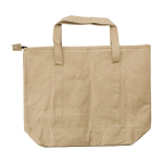Kühltasche aus laminiertem Papier mit Aluminium-Innenseite farbe braun dritte Ansicht