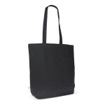 Tasche aus Bio-Baumwolle mit langen Henkeln, 270 g/m2 farbe schwarz