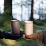 Isolierter Stahl-Thermobecher mit Druckknopfdeckel, 320 ml zweite Ansicht