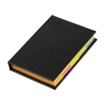 Haftnotizen Hardcover mit Blättern in versch. Größen & Farben farbe schwarz zweite Ansicht