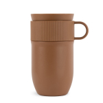 Isolierte Edelstahl-Thermotasse mit kleinem Henkel, 280 ml farbe braun