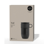 Isolierte Edelstahl-Thermotasse mit kleinem Henkel, 280 ml farbe schwarz zweite Ansicht
