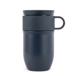 Isolierte Edelstahl-Thermotasse mit kleinem Henkel, 280 ml farbe blau