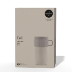 Isolierte Edelstahl-Thermotasse mit kleinem Henkel, 280 ml farbe beige zweite Ansicht