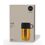 Isolierte Edelstahl-Thermotasse mit kleinem Henkel, 280 ml farbe gold zweite Ansicht