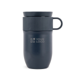 Isolierte Edelstahl-Thermotasse mit kleinem Henkel, 280 ml Ansicht mit Druckbereich