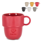Stapelbare Porzellantasse mit kleinem Henkel, 270 ml
