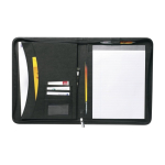 Mappe mit 30 linierten Blättern und Organisationsfächern farbe schwarz erste Ansicht