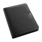 Mappe mit 30 linierten Blättern und Organisationsfächern farbe schwarz zweite Ansicht