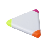 Dreieckiger Marker in den Farben Orange, Pink und Neongrün farbe weiß siebte Ansicht