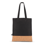 RPET-Tasche mit Korkboden und 10 kg Fassungsvermögen farbe schwarz zweite Ansicht