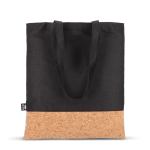 RPET-Tasche mit Korkboden und 10 kg Fassungsvermögen farbe schwarz fünfte Ansicht
