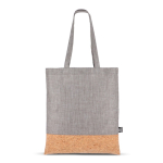 RPET-Tasche mit Korkboden und 10 kg Fassungsvermögen farbe grau dritte Ansicht