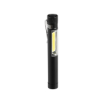 Taschenlampe mit COB-Technologie, Magnet und Metallclip farbe schwarz achte Ansicht
