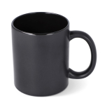 Matte Keramiktasse mit glänzendem Innenrand, 350 ml farbe schwarz