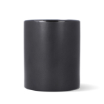 Matte Keramiktasse mit glänzendem Innenrand, 350 ml farbe schwarz dritte Ansicht