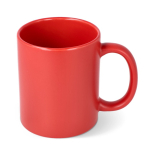 Matte Keramiktasse mit glänzendem Innenrand, 350 ml farbe rot