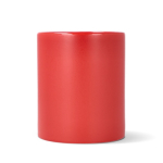 Matte Keramiktasse mit glänzendem Innenrand, 350 ml farbe rot dritte Ansicht