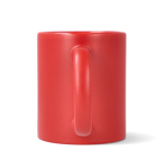 Matte Keramiktasse mit glänzendem Innenrand, 350 ml farbe rot fünfte Ansicht