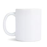 Matte Keramiktasse mit glänzendem Innenrand, 350 ml farbe weiß vierte Ansicht