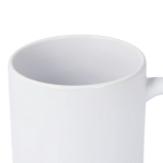 Matte Keramiktasse mit glänzendem Innenrand, 350 ml farbe weiß sechste Ansicht