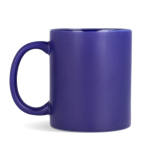 Matte Keramiktasse mit glänzendem Innenrand, 350 ml farbe dunkelblau vierte Ansicht