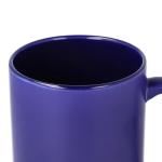 Matte Keramiktasse mit glänzendem Innenrand, 350 ml farbe dunkelblau sechste Ansicht