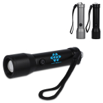 Wasserfeste LED-Taschenlampe aus recyceltem Alu, aufladbar