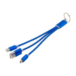 3-in-1-Ladekabel-Set mit Karabiner für den Transport erste Ansicht