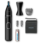 Trimmer für Nasen-, Ohren- und Augenbrauenhaare, Phillips farbe schwarz vierte Ansicht