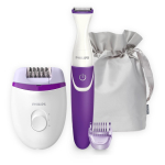 Epilierer und Mini-Trimmer im Satin-Etui, Marke Philips farbe weiß sechste Ansicht