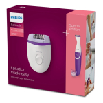 Epilierer und Mini-Trimmer im Satin-Etui, Marke Philips farbe weiß siebte Ansicht
