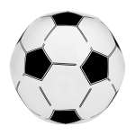 Aufblasbarer Strandball in der Optik eines Fußballes farbe weiß erste Ansicht