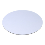 Rundes Mauspad für vollfarbigen Druck farbe weiß dritte Ansicht