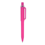 Kugelschreiber aus Recycling-Kunststoff, Soft-Touch, blaue Tinte farbe rosa fünfte Ansicht