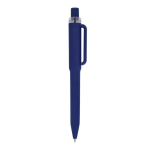 Kugelschreiber aus Recycling-Kunststoff, Soft-Touch, blaue Tinte farbe dunkelblau fünfte Ansicht