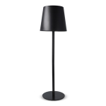 Wiederaufladbare Alu-Tischlampe, höhenverstellbar farbe schwarz