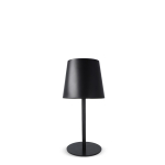 Wiederaufladbare Alu-Tischlampe, höhenverstellbar farbe schwarz dritte Ansicht