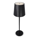 Wiederaufladbare Alu-Tischlampe, höhenverstellbar farbe schwarz vierte Ansicht