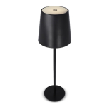Wiederaufladbare Alu-Tischlampe, höhenverstellbar farbe schwarz fünfte Ansicht